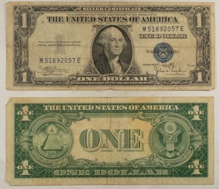 New Store Items 1935 $1 SILVER CERTIFICATES, LOT OF 10, FR-1612 – F/VF