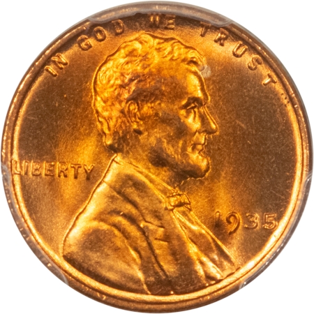 Lincoln Cents (Wheat) 1935 LINCOLN CENT – PCGS MS-67+ RD, SUPERB GEM!