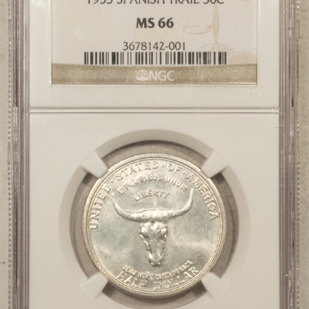 New Certified Coins 1935 SPANISH TRAIL COMMEMORATIVE HALF DOLLAR – NGC MS-66, BLAST WHITE!