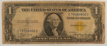 New Store Items 1935-A $1 NA SILVER CERTIFICATE, FR-2306 – VERY GOOD PAPER TONING & SCUFFS