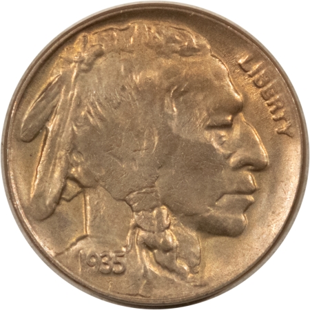 Buffalo Nickels 1935-D BUFFALO NICKEL – HIGH GRADE, NEARLY UNCIRCULATED, LOOKS CHOICE!