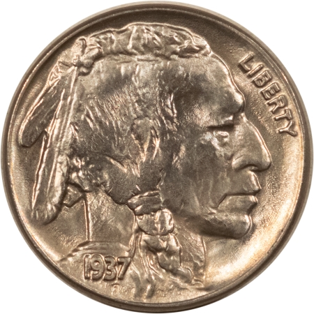 Buffalo Nickels 1937 BUFFALO NICKEL – UNCIRCULATED! GEM!