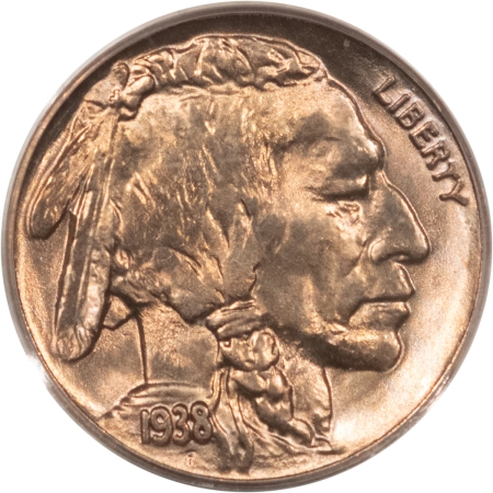 Buffalo Nickels 1938-D BUFFALO NICKEL – PCGS MS-66