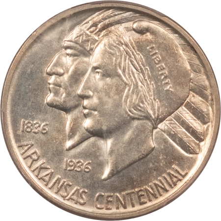 New Certified Coins 1939-D ARKANSAS COMMEMORATIVE HALF DOLLAR – PCGS MS-64, TOUGH LOW MINTAGE ISSUE