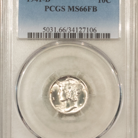 Mercury Dimes 1941-D MERCURY DIME – PCGS MS-66 FB