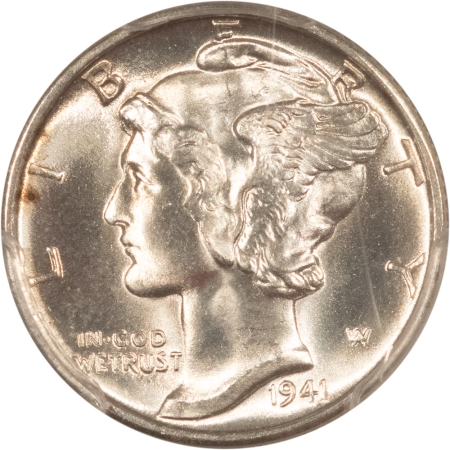 Mercury Dimes 1941-D MERCURY DIME – PCGS MS-66 FB