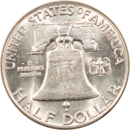 Franklin Halves 1949 FRANKLIN HALF DOLLAR – FLASHY, HIGH GRADE, NEARLY UNCIRC, LOOKS CHOICE!