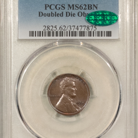 CAC Approved Coins 1955 LINCOLN CENT, DOUBLED DIE OBVERSE – PCGS MS-62 BN, CAC APPROVED, PQ++