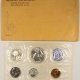 New Store Items 1957 5 COIN U.S. SILVER PROOF SET – GEM PROOF W/ ORIGINAL ENVELOPE & PAPERS