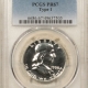 Franklin Halves 1956 PROOF FRANKLIN HALF DOLLAR, TYPE I – PCGS PR-66