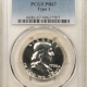 Franklin Halves 1956 PROOF FRANKLIN HALF DOLLAR, TYPE I – PCGS PR-67