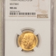 New Certified Coins 1953 MEXICO GOLD 10 PESOS, HIDALGO 200TH ANNIVERSARY MEDALLIC, KM#M91a NGC MS-64