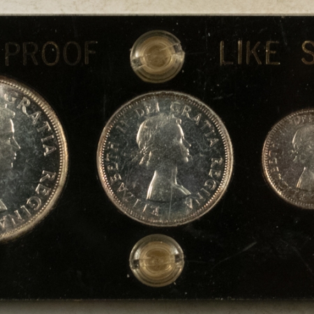 New Store Items 1960 CANADA SILVER 6 COIN SPECIMEN PROOFLIKE SET LOVELY GEM PL BU VINTAGE HOLDER