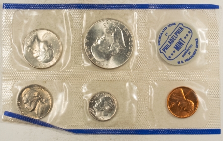 New Store Items 1960-P/D 10 COIN US SILVER MINT SET, GEM UNCIRCULATED, W/ ORIGINAL MINT ENVELOPE