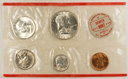 New Store Items 1960-P/D 10 COIN US SILVER MINT SET, GEM UNCIRCULATED, W/ ORIGINAL MINT ENVELOPE