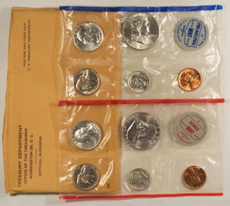 New Store Items 1961-P/D 10 COIN US SILVER MINT SET, GEM UNCIRCULATED, W/ ORIGINAL MINT ENVELOPE