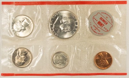 New Store Items 1961-P/D 10 COIN US SILVER MINT SET, GEM UNCIRCULATED, W/ ORIGINAL MINT ENVELOPE