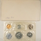 New Store Items 1962 5 COIN U.S. SILVER PROOF SET – GEM PROOF W/ ORIGINAL ENVELOPE & PAPERS