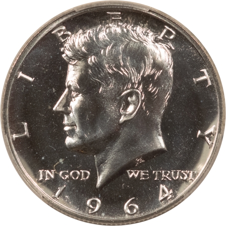 Kennedy Halves 1964 PROOF KENNEDY HALF DOLLAR, ACCENTED HAIR – PCGS PR-65