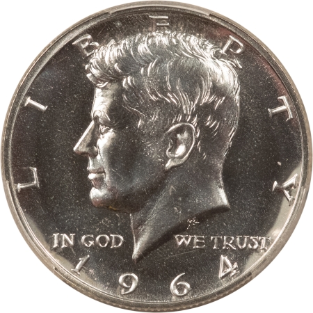 Kennedy Halves 1964 PROOF KENNEDY HALF DOLLAR, ACCENTED HAIR – PCGS PR-66