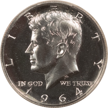 Kennedy Halves 1964 PROOF KENNEDY HALF DOLLAR, ACCENTED HAIR – PCGS PR-66