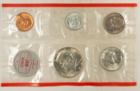 New Store Items 1964-P/D 10 COIN US SILVER MINT SET, GEM UNCIRCULATED, W/ ORIGINAL MINT ENVELOPE