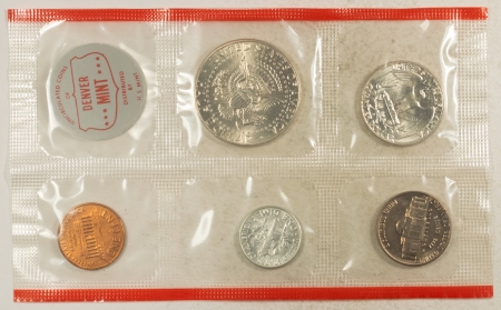 New Store Items 1964-P/D 10 COIN US SILVER MINT SET, GEM UNCIRCULATED, W/ ORIGINAL MINT ENVELOPE