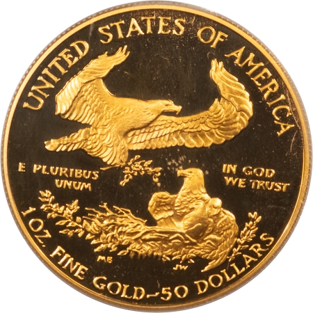 American Gold Eagles, Buffaloes, & Liberty Series 1987-W 1 OZ $50 PROOF AMERICAN GOLD EAGLE – PCGS PR-69 DCAM, ROMAN NUMERALS