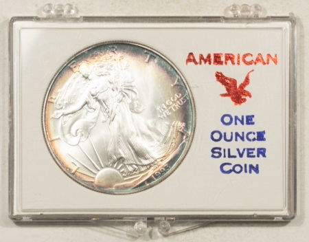 American Silver Eagles 1993 $1 AMERICAN SILVER EAGLE, 1 OZ .999, LOVELY BRILLIANT UNCIRCULATED IN CASE!