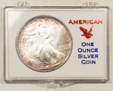 American Silver Eagles 1993 $1 AMERICAN SILVER EAGLE, 1 OZ .999, LOVELY BRILLIANT UNCIRCULATED IN CASE!