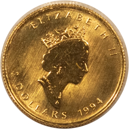 Bullion 1994 CANADA $2 GOLD 1/15 OZ, .9999, KM-256 – UNCIRCULATED, OGP, SEALED!