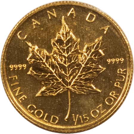 Bullion 1994 CANADA $2 GOLD 1/15 OZ, .9999, KM-256 – UNCIRCULATED, OGP, SEALED!