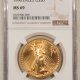 American Gold Eagles, Buffaloes, & Liberty Series 1995 $50 AMERICAN GOLD EAGLE, 1 OZ – NGC MS-69, PRISTINE EARLIER DATE!