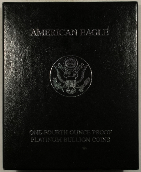 American Platinum Eagles 1998-W $25 PROOF AMERICAN PLATINUM EAGLE, 1/4 OZ – BOX AND COA!