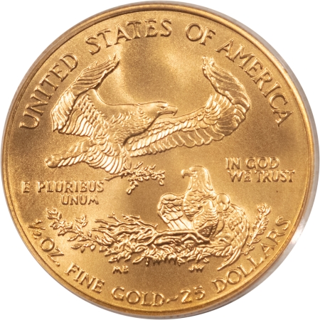 American Gold Eagles, Buffaloes, & Liberty Series 2003 $25 AMERICAN GOLD EAGLE, 1/2 OZ – PCGS MS-69, PRISTINE!