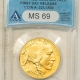 American Gold Eagles, Buffaloes, & Liberty Series 2006 1 OZ $50 AMERICAN GOLD BUFFALO .9999 ANACS MS69 FIRST DAY RELEASE #326/3500