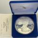 Bullion 1994 WASHINGTON MINT 8 OZ .999 PROOF SILVER ROUND, AMERICAN EAGLE DESIGN BOX/COA