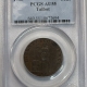 Coronet Head Large Cents 1839 CORONET HEAD LARGE CENT, HEAD OF 1838 – PCGS AU-53, SMOOTH BROWN!