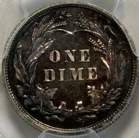 Barber Dimes 1893 PROOF BARBER DIME – PCGS PR-65, PRETTY GEM!