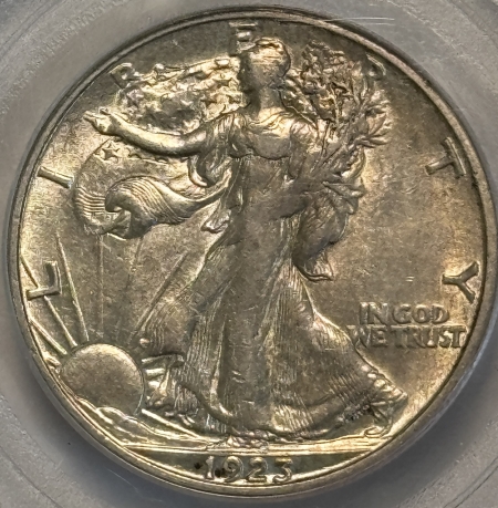 CAC Approved Coins 1923-S WALKING LIBERTY HALF DOLLAR – PCGS AU-50, TOUGH! CAC APPROVED!