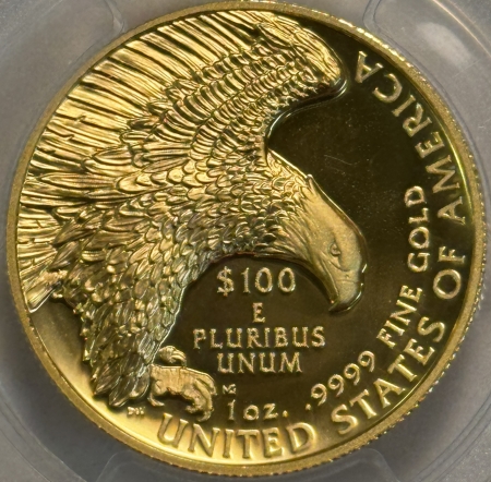 American Gold Eagles, Buffaloes, & Liberty Series 2019-W $100 HIGH RELIEF ENHANCED AMERICAN LIBERTY GOLD, .9999 – PCGS SP-69 PL