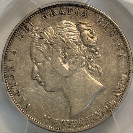 New Certified Coins 1894 CANADA (NEWFOUNDLAND) 50C – PCGS XF-40, TOUGH!