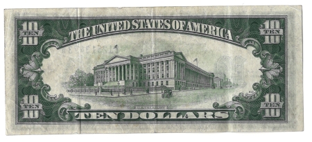 New Store Items 1934-A $10 NORTH AFRICA SILVER CERTIFICATE, FR#2309 – CHOICE VERY FINE!