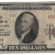 New Store Items 1929 $10 DNB OF WASHINGTON (DC) TY 1 NATIONAL BANKNOTE, CHTR #9545, ORIGINAL VF