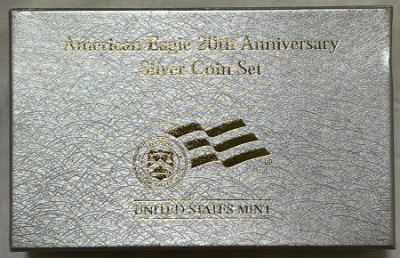 American Silver Eagles 2006-W $1 AMERICAN SILVER EAGLE 20TH ANNIVERSARY 3 COINS SET – GEM BU/PR IN OGP!