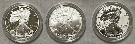 American Silver Eagles 2006-W $1 AMERICAN SILVER EAGLE 20TH ANNIVERSARY 3 COIN SET – GEM BU/PR IN OGP!