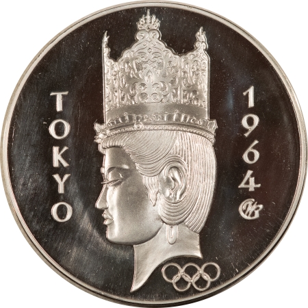 New Store Items 1964 GERMANY SILVER 3 DUCAT GRAUL MAGNUS MEDAL TOKYO OLYMPICS 1.4467 ASW GEM PR