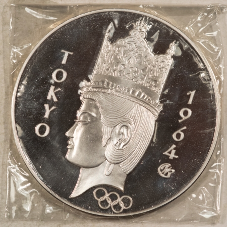 Exonumia 1964 GERMANY SILVER 3 DUCAT GRAUL MAGNUS MEDAL TOKYO OLYMPICS 1.4467 ASW GEM PR