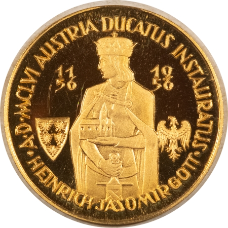 New Store Items 1956 GERMANY GOLD 2.5 DUCAT GRAUL MAGNUS MEDAL GOTT AUSTRIA .98 FINE .279AGW GEM