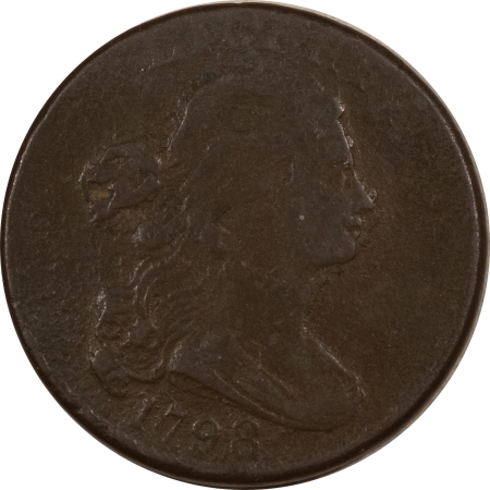 Draped Bust Large Cents 1798 DRAPED BUST LARGE CENT – HIGH GRADE CIRCULATED DETAILS, BUT POROUS SURFACES